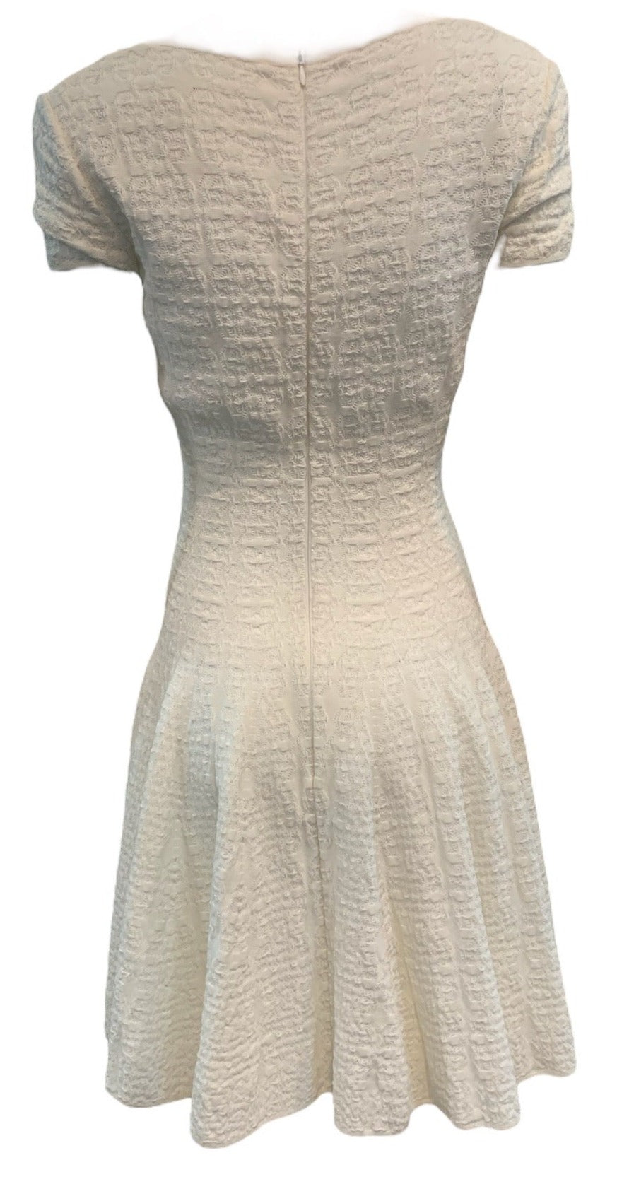 alaia white knit dress CROSS-FRONT KNIT DRESS-2 (US)