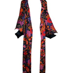 Hanae Mori 70s Full Length Floral Print Coat FRONT 1 of 6
