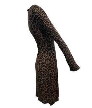 Fendi 90s Leopard Print Body on Dress SIDE 2 of 5