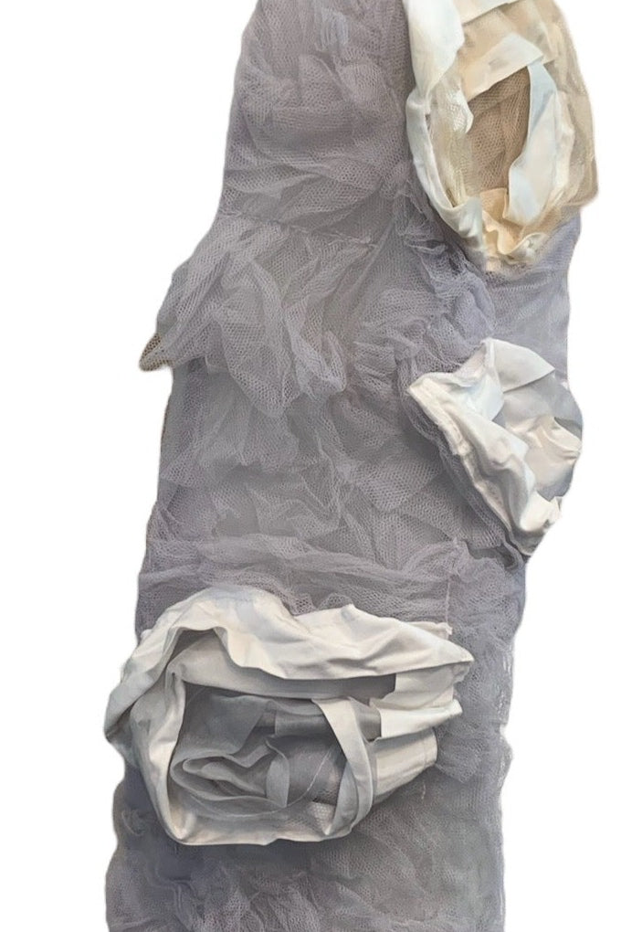    Comme Des Garcons Tulle Scarf with Flowers SIDE 2 of 5