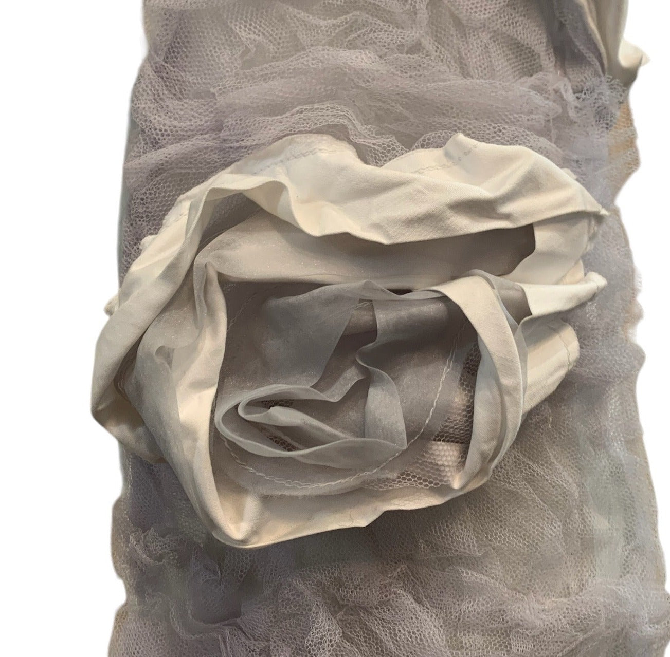    Comme Des Garcons Tulle Scarf with Flowers DETAIL 3 of 5