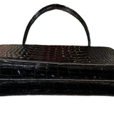 Gianfranco Ferre Black Baby Alligator Handbag BOTTOM 4 of 5