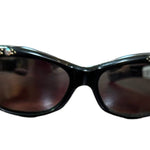 50s French Black Cats Eye Rhinestone Sunglasses  FRONT 2 of 5