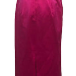 Vicky Tiel 80s Vavoom Gown Fuschia Strapless With Matching Wrap, back