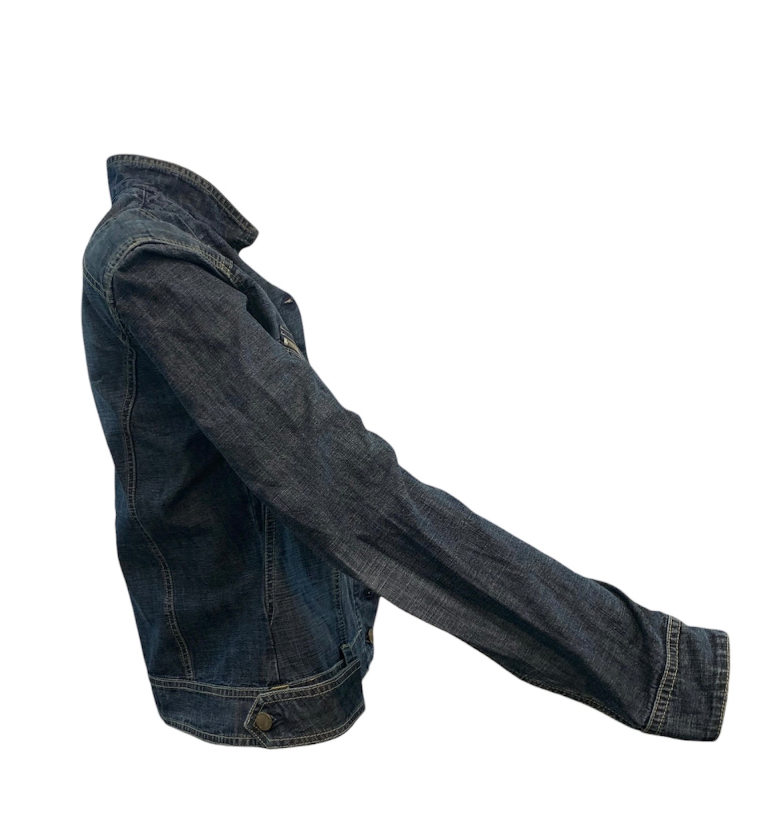 Urban Renewal Recycled Side Slit Denim Jacket in Blue | Lyst