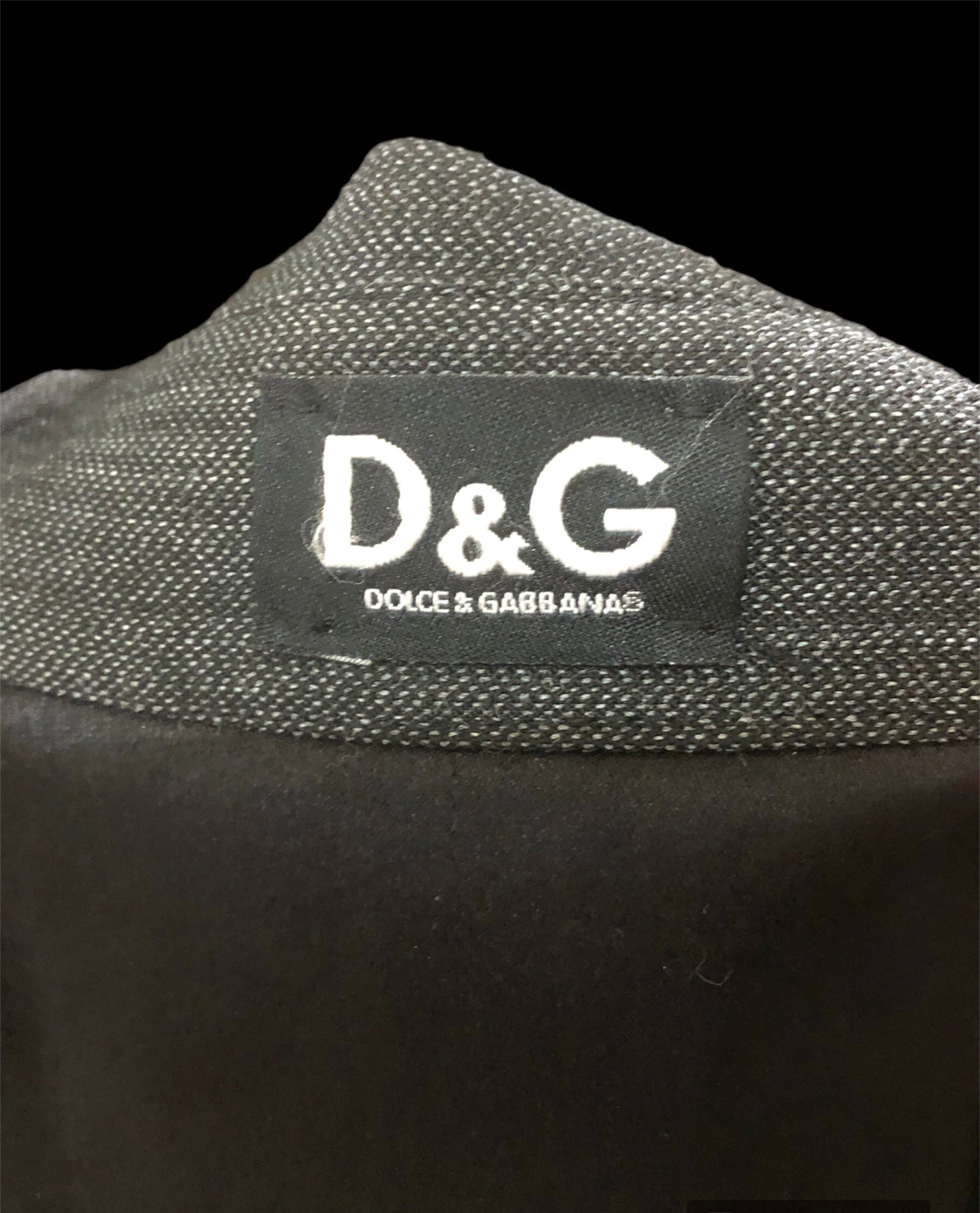 Dolce & Gabbana Y2K Grey Mini Corset Body Con Mini Dress LABEL 4 of 4