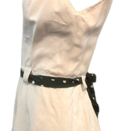 Carolyn Schnurer  40s White Cotton Playsuit SIDE 2 of 4