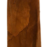 Dolce and Gabbana Y2K Suede Whip Stitched  Wrap Skirt FRONT 1 of 5