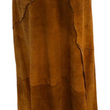 Dolce and Gabbana Y2K Suede Whip Stitched  Wrap Skirt BACK 3 of 5