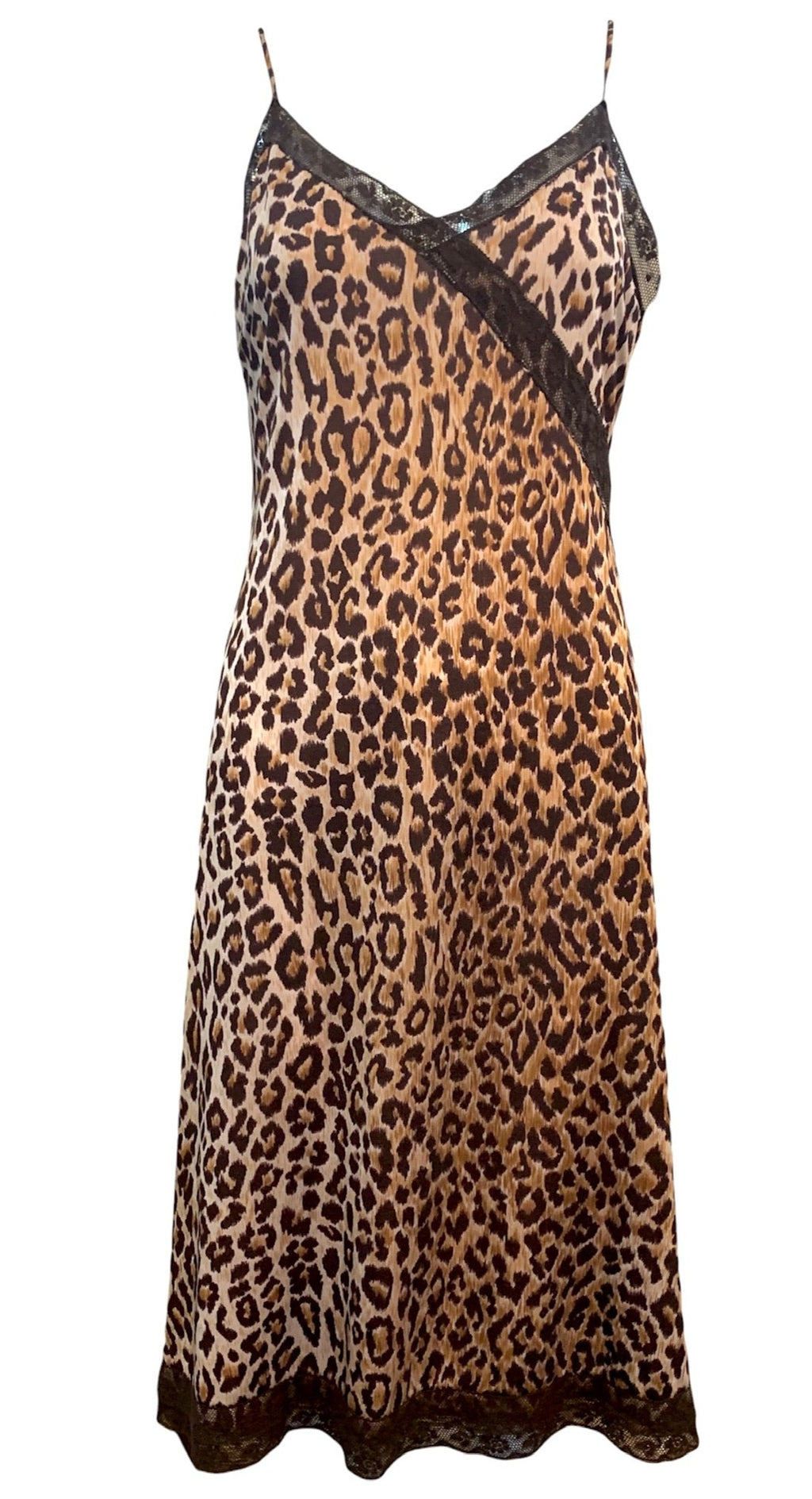 D&G Y2K Leopard Print Slip Dress FRONT 1 of 5