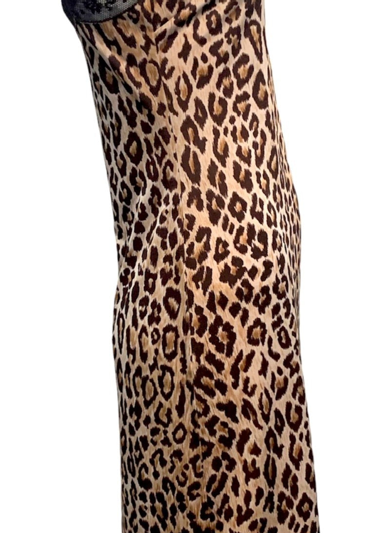 D&G Y2K Leopard Print Slip Dress SIDE 2 of 5