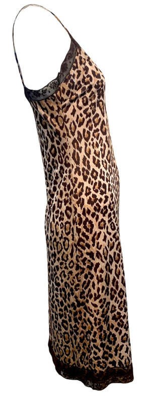 D&G Y2K Leopard Print Slip Dress SIDE 2 of 5