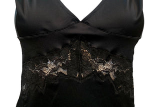     Dolce and Gabbana 90s Black Stretch Slip Dress DETAIL 4 of 5 