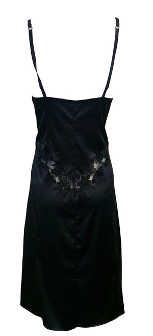    Dolce and Gabbana 90s Black Stretch Slip Dress BACK 3 of 5