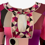   Pucci Contemporary Redux Pink & Purple Jersey Dress DETAIL 4 of 5