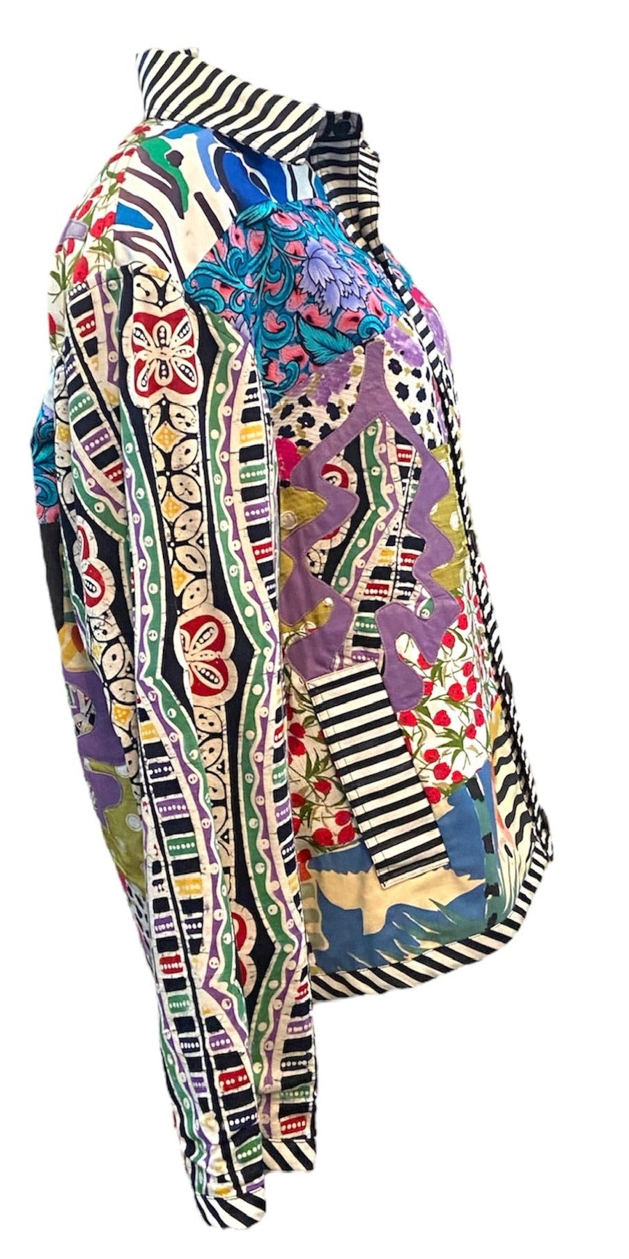  Koos Van Den Akker 90s Colorful Oversized Patchwork  Jacket SIDE 2 of 5
