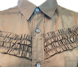 Comme des Garçons Army Green Western Button Up/ detail DETAIL 4 of 5