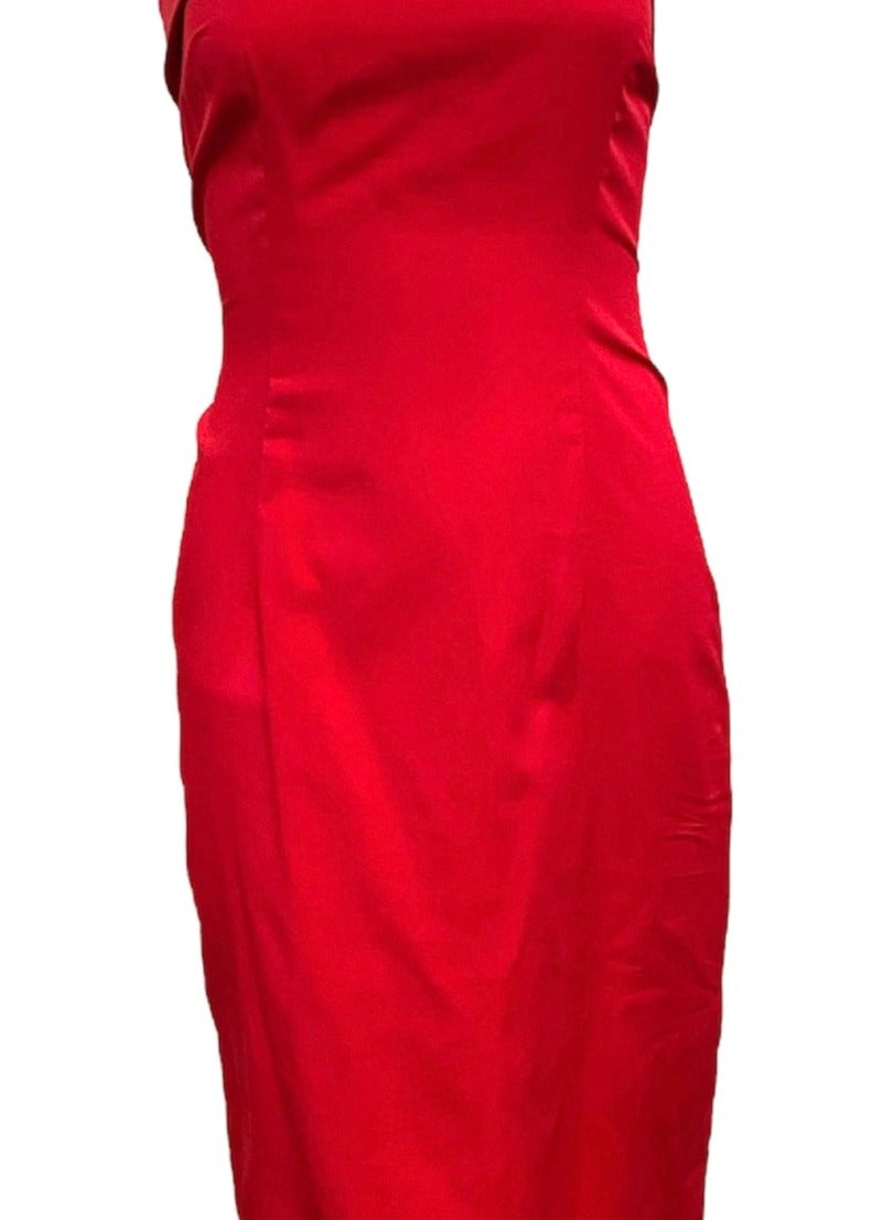 AF Vandervorst Red Strapless Dress/ front view 1 of 4