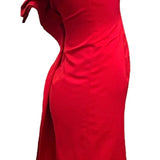 AF Vandervorst Red Strapless Dress/side view 2 of 4