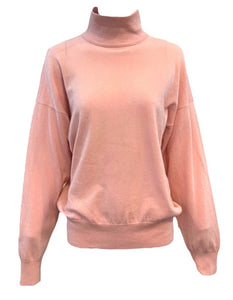 Versace Couture Pink Turtleneck Sweater/ front view 1 of 4