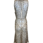 Blumarine Y2K Leopard Print Chiffon Slip Dress BACK 3 of 5