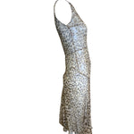 Blumarine Y2K Leopard Print Chiffon Slip Dress SIDE 2 of 5
