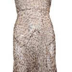Blumarine Y2K Leopard Print Chiffon Slip Dress FRONT 1 of 5