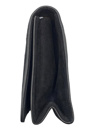 Chanel 90s Black Suede Quilted Mini Shoulder Flap Bag SIDE 2 of 8