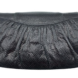   Judith Leiber 80s Black Reptile Deco Evening Convertible Evening Bag BACK 3 of 7