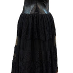 Valentino 2010s Gown Black Lambskin  and Lace  BACK 2 of 6