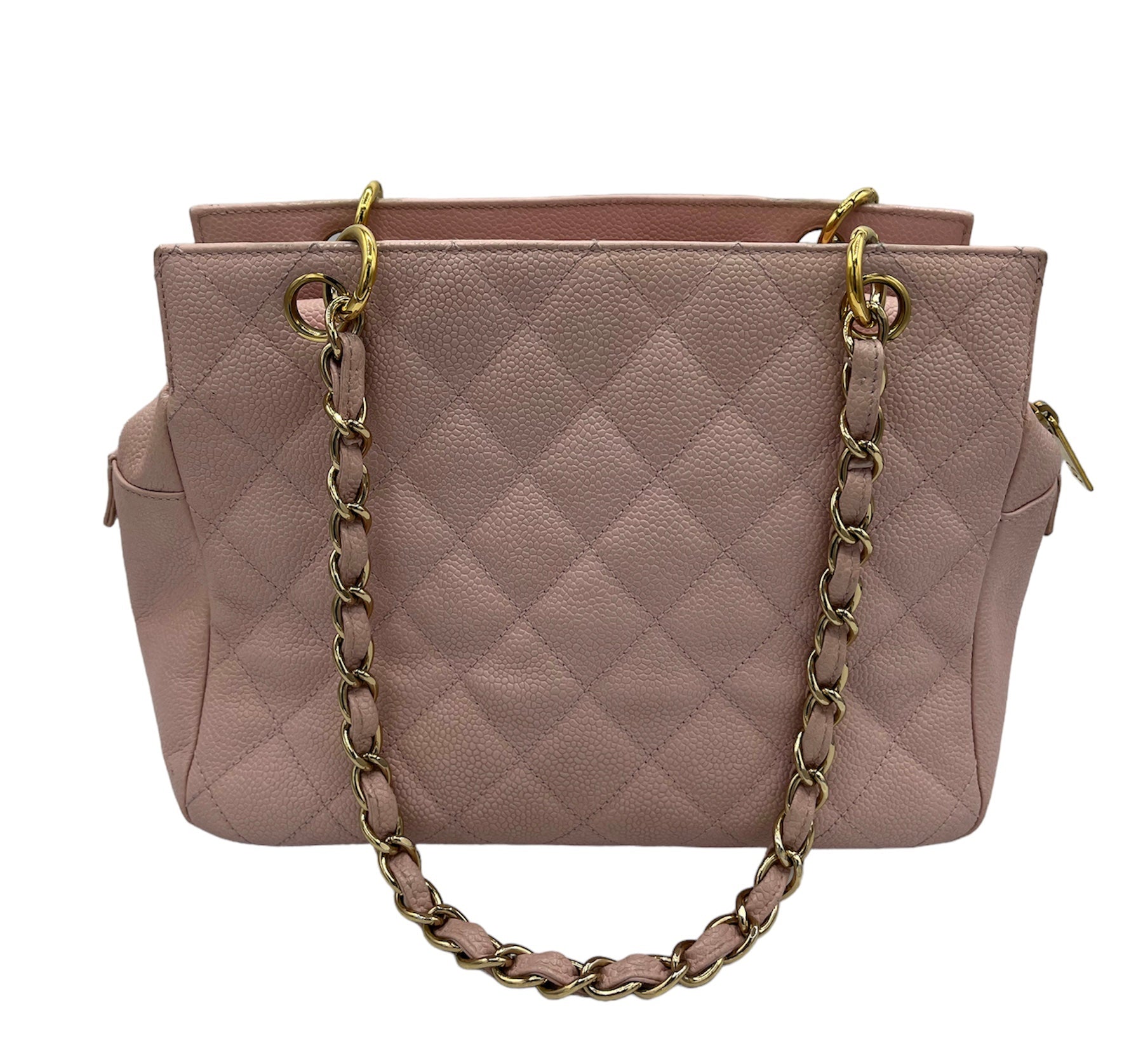 Chanel Authenticated 2002 Pale Pink Petite Timeless Tote, back