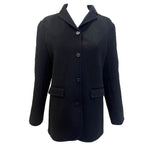 Chado Ralph Rucci S/S 2001 Charcoal Black Cashmere Pant Suit, jacket