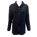 Chado Ralph Rucci S/S 2001 Charcoal Black Cashmere Pant Suit, jacket