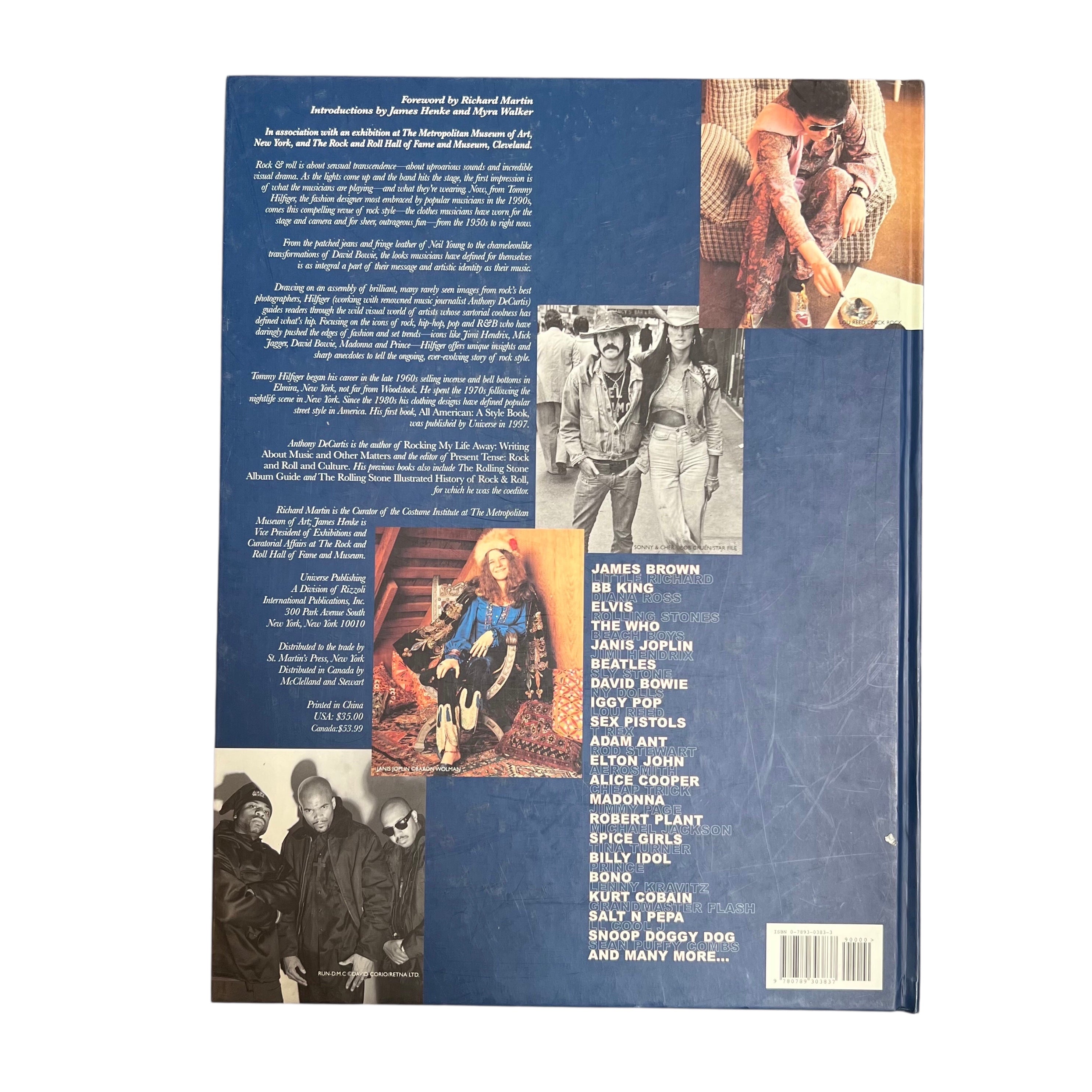 Rock Style: A Book of Rock, Hip Hop, Pop, RnB, Punk, Funk, and the Fashions that Give Looks to those Sounds, back cover