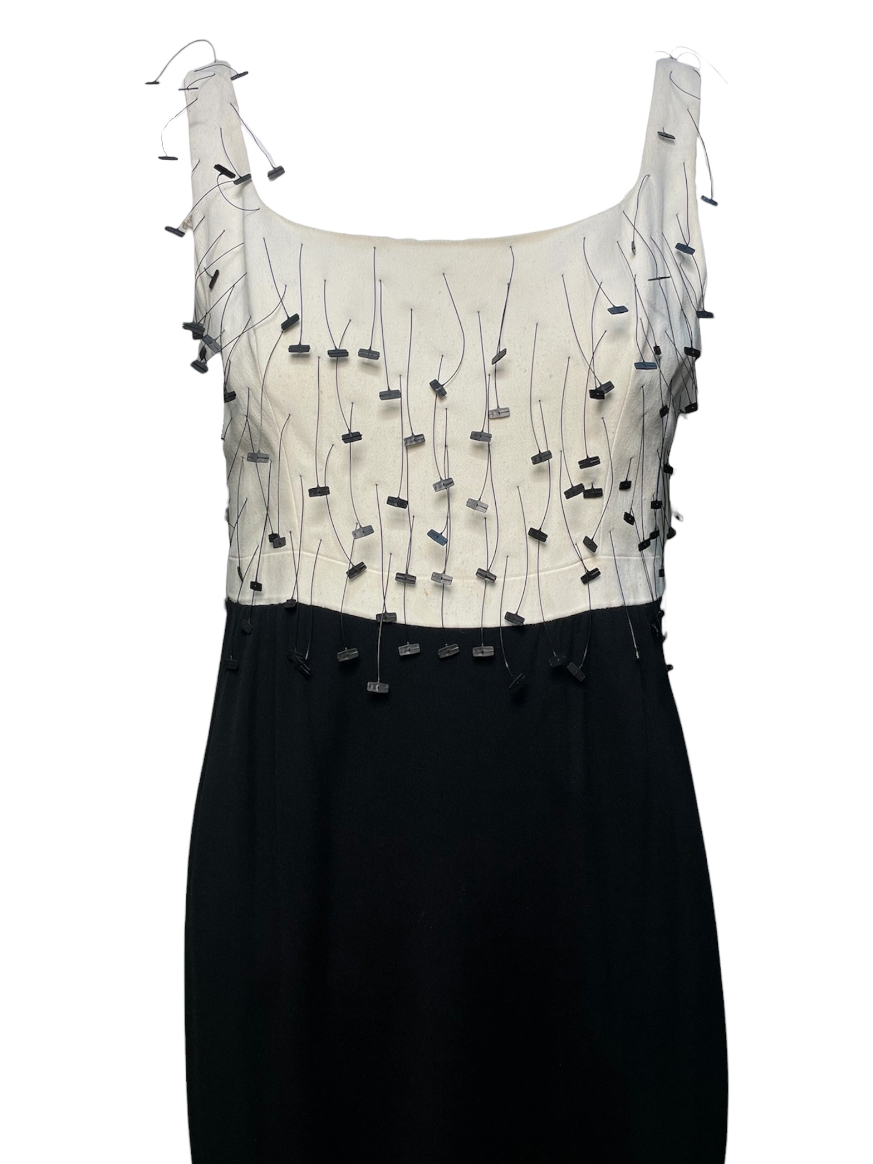 Moschino Couture! S/S 1996 RTW Rare Color Block Shop Tag Dress