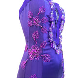 Emmanuel Unagro S/S 2005 Purple Rhinestone Lace-Up Gown, top side