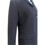 Chado Ralph Rucci S/S 2001 Charcoal Black Cashmere Pant Suit, side detail