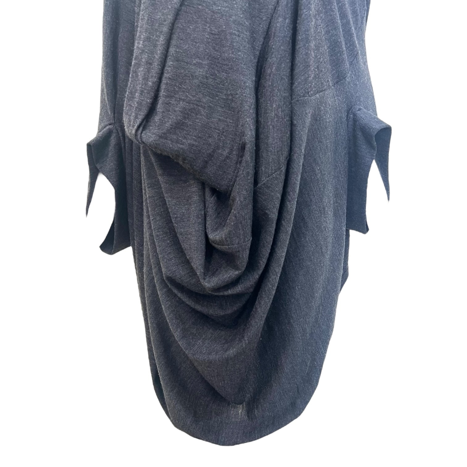 Junya Watanabe COMME des GARÇONS F/W 2008 Charcoal Grey Cocoon Sweater, detail