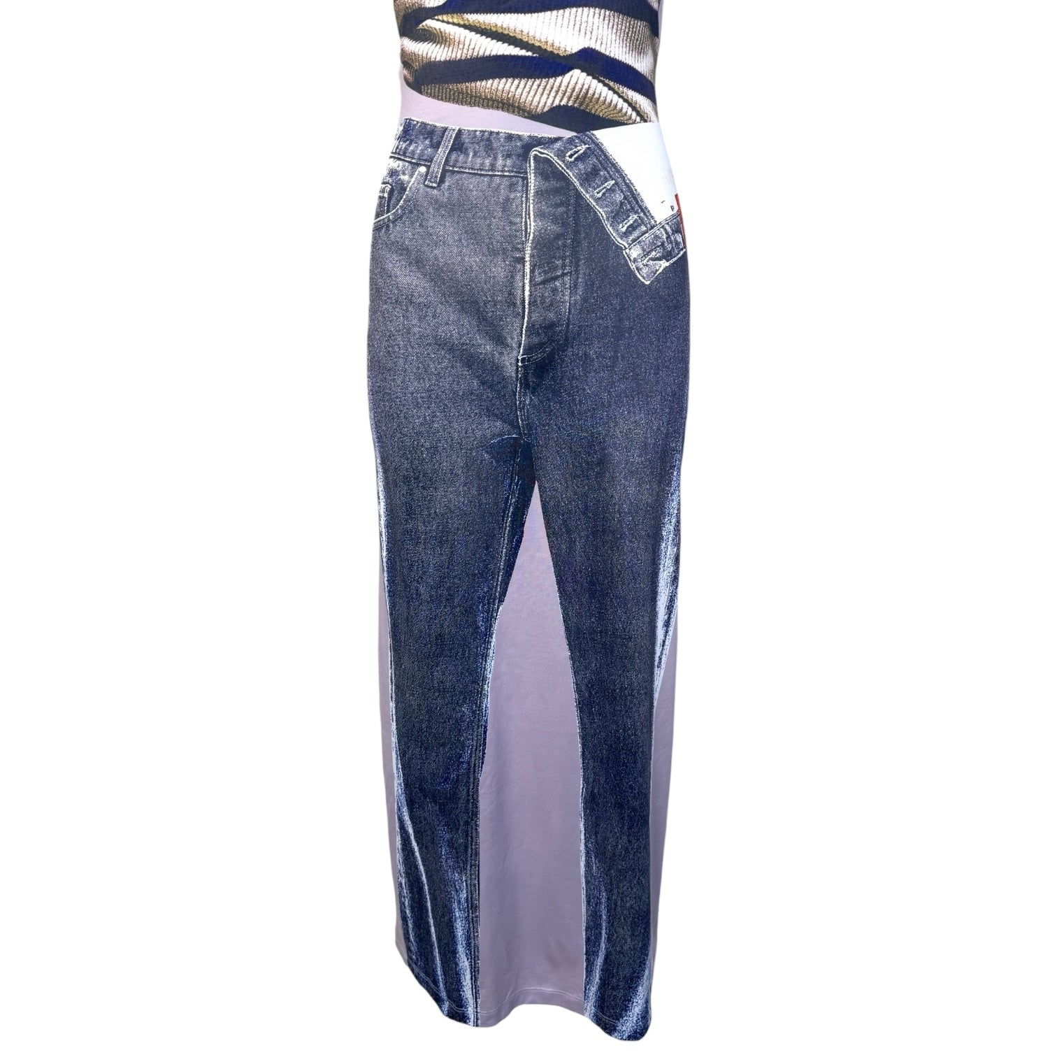 Jean Paul Gaultier x Y Project Trompe-L'œil Graphic Illusion Dress, bottom