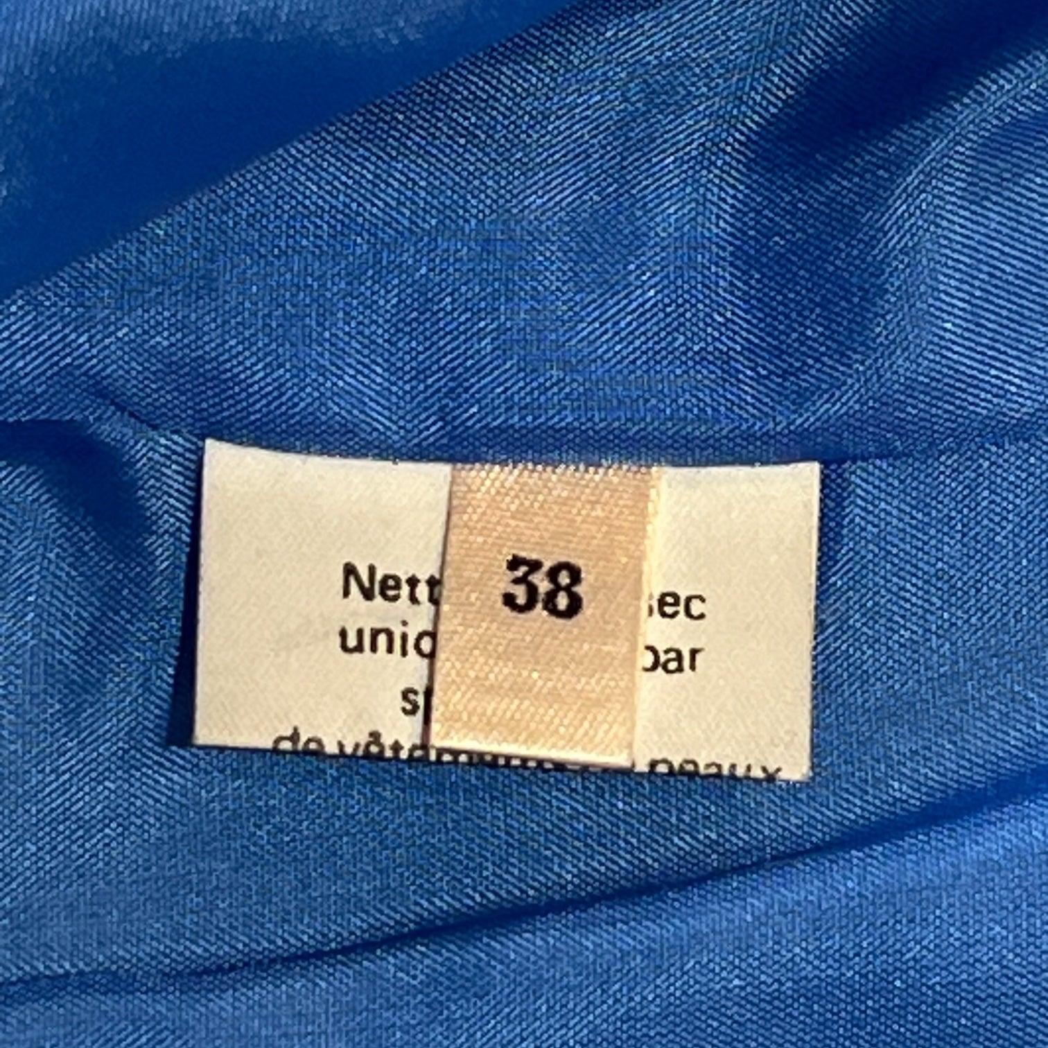 Hermes 1980's Rare Blue Ostrich Leather Vest , tag