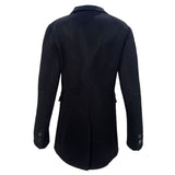 Chado Ralph Rucci S/S 2001 Charcoal Black Cashmere Pant Suit, jacket back