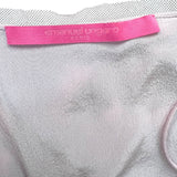 Emanuel Ungaro 2000's Rose Pink Embellished Lace and Silk Dress, label