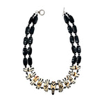 Gerda Lynggaard for Monies Zebra and Faceted Jet Beaded Necklace, 2