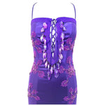 Emmanuel Unagro S/S 2005 Purple Rhinestone Lace-Up Gown, top 2