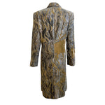 Bill Blass F/W 1997 Velvet Hand Silk Screened Coat, back
