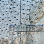 Hermes 1980's Rare Blue Ostrich Leather Vest , pocket