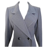 Yves Saint Laurent Haute Couture Fall 1981 Grey Wool Skirt Suit, jacket top