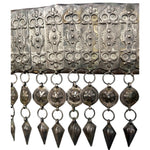 19th Century Teke Turkmen Silver and Carnelian Pendant Wedding Belt, detail 2