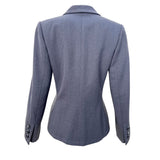 Yves Saint Laurent Haute Couture Fall 1981 Grey Wool Skirt Suit, jacket back