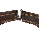 19th Century Teke Turkmen Silver and Carnelian Pendant Wedding Belt, closure